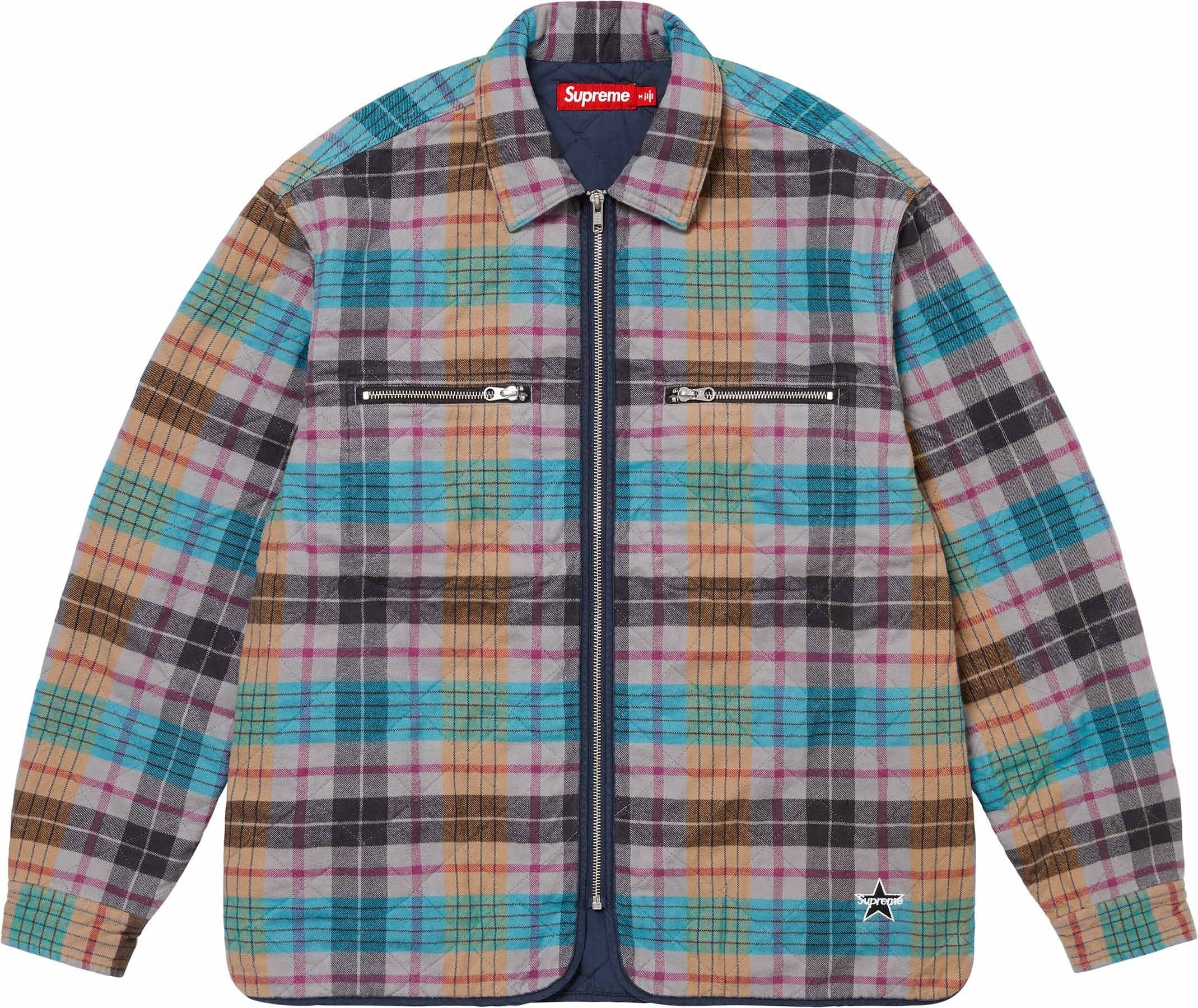 Quilted Flannel Zip Up Shirt view 2